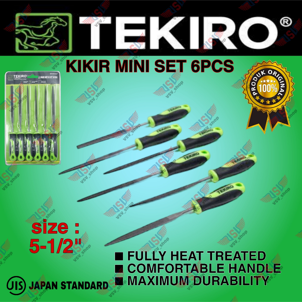 Jual TEKIRO Kikir Set MINI 6PCS Kikir Kecil Halus Set 5-1/2