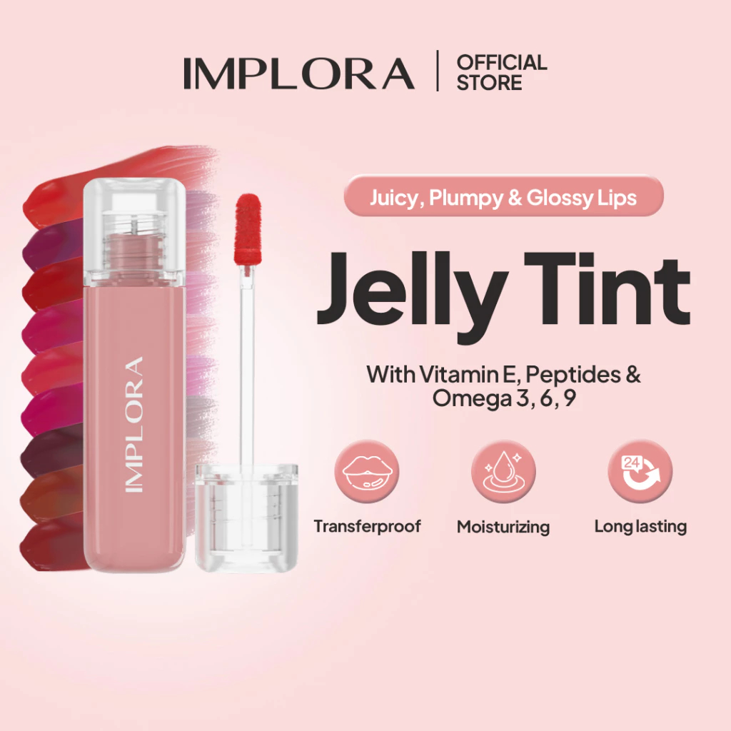 Jual IMPLORA Jelly Tint Lip Tint Glossy BPOM Shopee Indonesia
