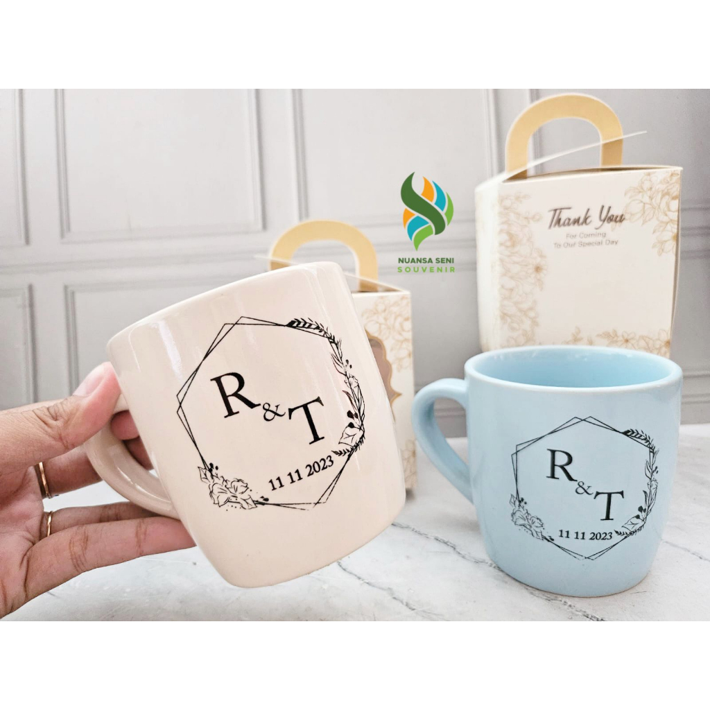 Jual Souvenir Gelas Mug Tea Cangkir Nescafe Cappucino Cup Keramik ...
