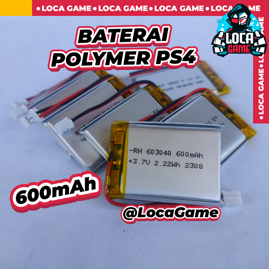 Jual BATERAI BATTERY POLYMARE STIK STICK PS4 OP 600 mah | Shopee Indonesia
