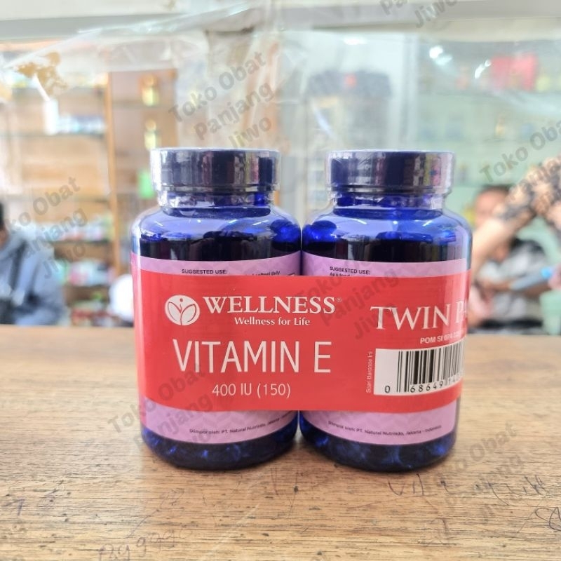 Jual Wellness Vitamin E 400 IU 60 & 150 Softgell (Promo Banded isi 2