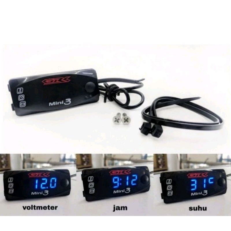 Jual Voltmeter volt meter aki digital universal MODIS | Shopee Indonesia