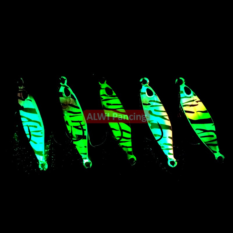 Jual ALWIX Metal JIG + Assist Hook TETRA ZEBRA GID UV 10gr 15gr 20gr ...