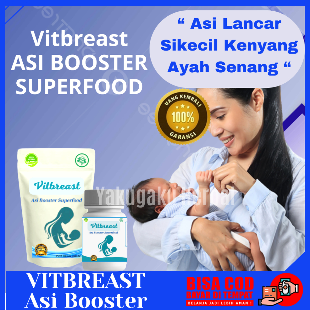 Jual Vitbreast Asi Booster Obat Pelancar Asi Herbal Superfood Tinggi