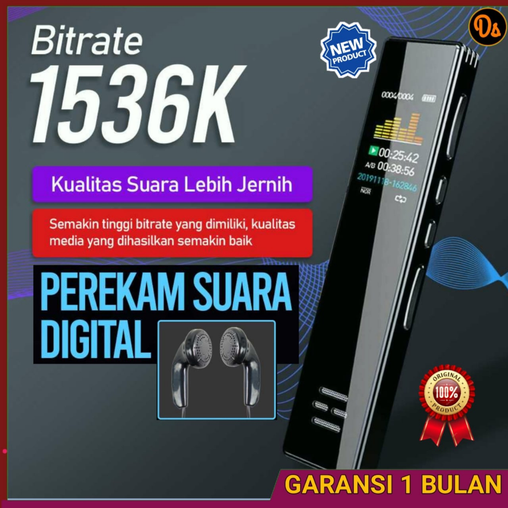 Jual PROMO ORIGINAL Perekam Suara Audio Digital Voice Recorder 16GB ...