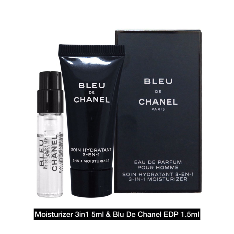 Jual Bleu De Chanel Soin Hydratant 3in1 Moisturizer 5ml & Vial EDP