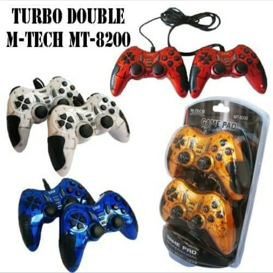Jual M-Tech Original Gamepad Stick PC Laptop PS Double Getar turbo ...