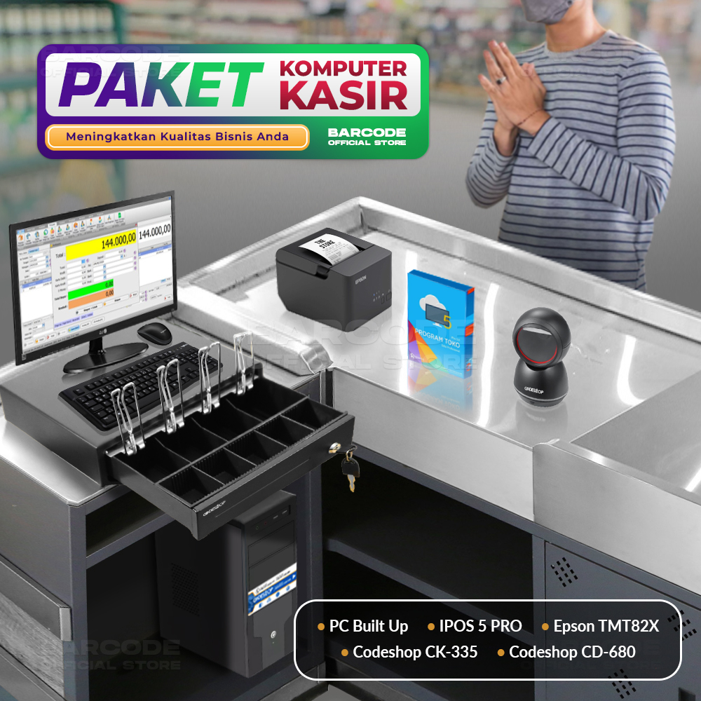 Jual Paket Komputer Kasir + IPOS 5 Pro Software Program Kasir + Epson ...