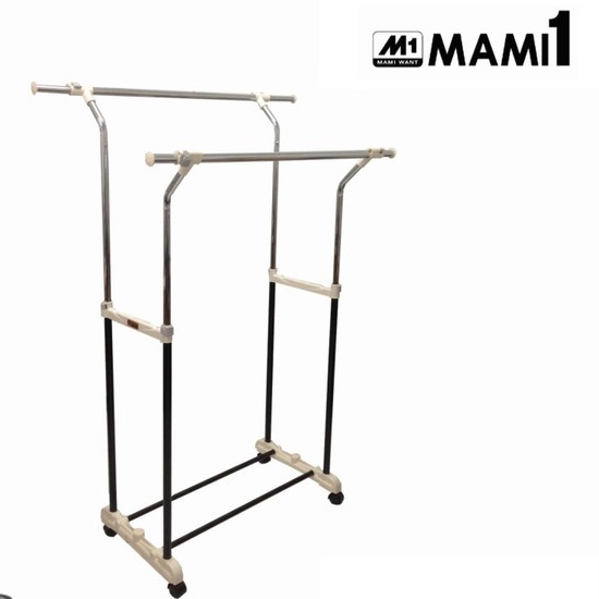 Jual Rak Gantungan Baju MAMI1 Stand Hanger Pakaian Extendable Portable ...