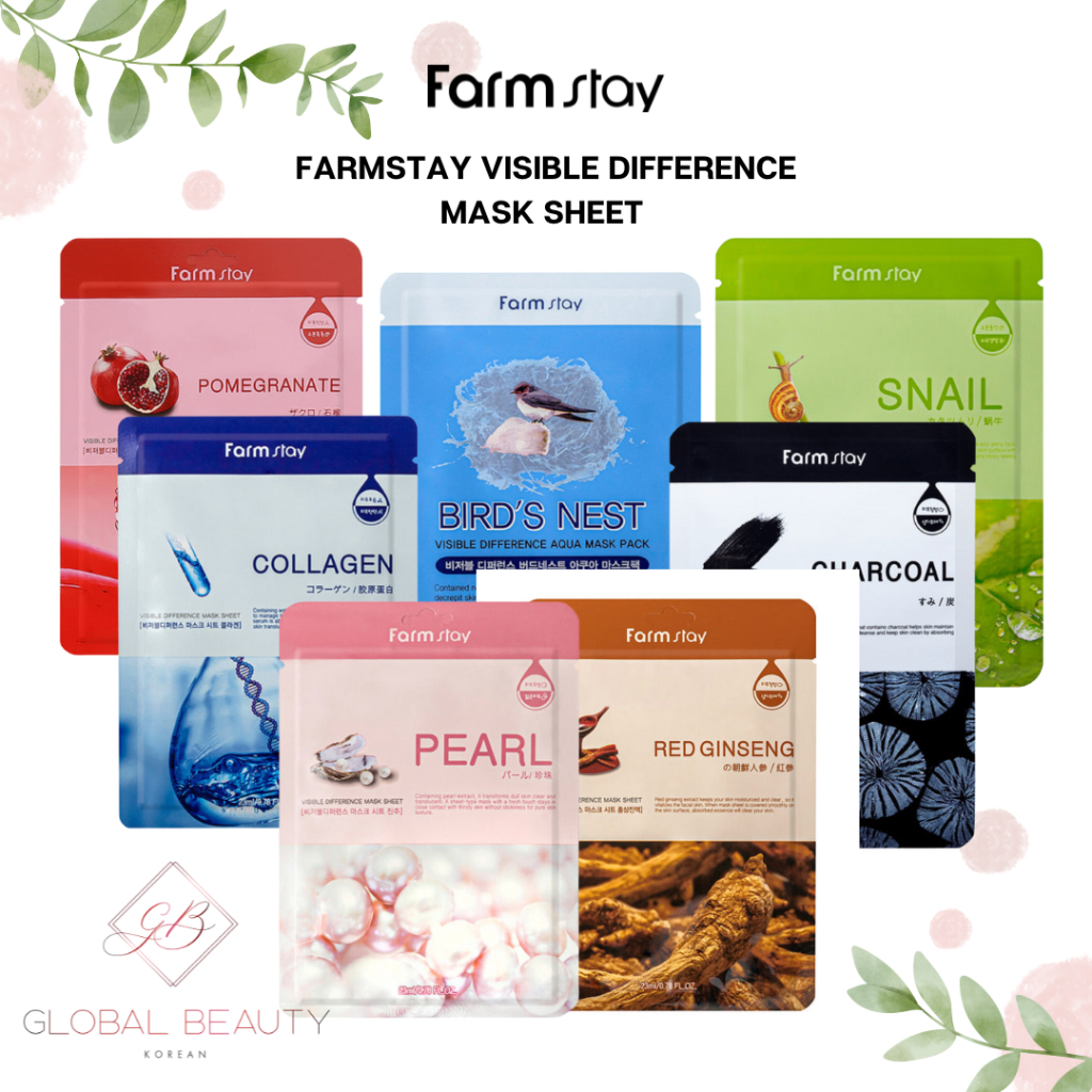 Jual Farmstay Visible Difference Sheet Mask Korea | Shopee Indonesia