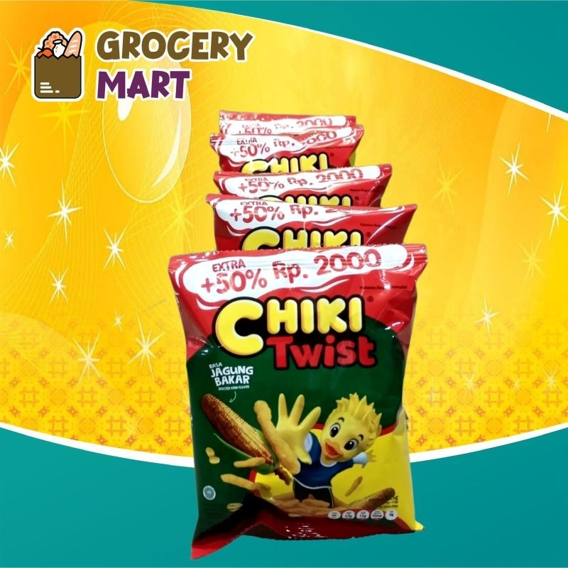 Jual Chiki Twist Rasa JAGUNG BAKAR Renceng isi 10pcs / Ciki Twist ...