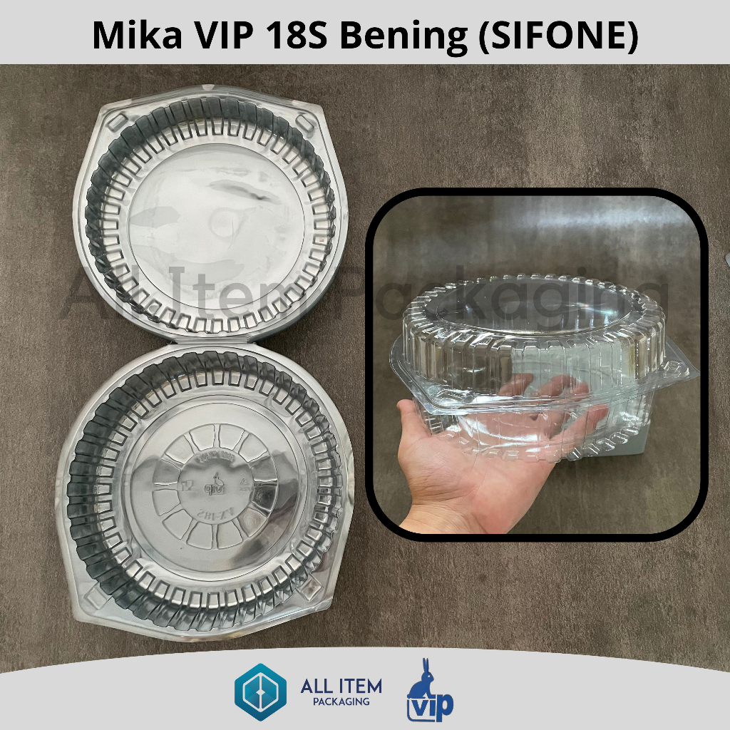 Jual Mika VIP 18S SIFONE / Mika Puding / Mika Bolu Bulat @25 Pcs ...