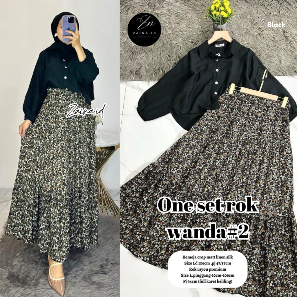 Jual Pakaian Wanita One Set Rok Wanda Trend Fashion Hq From Zn Shopee Indonesia