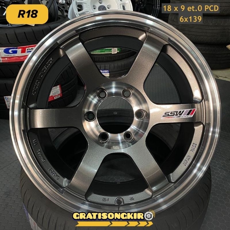 Jual Velg Racing Mobil Ring 18 TE37 SSW ORIGINAL THAILAND Velg Mobil