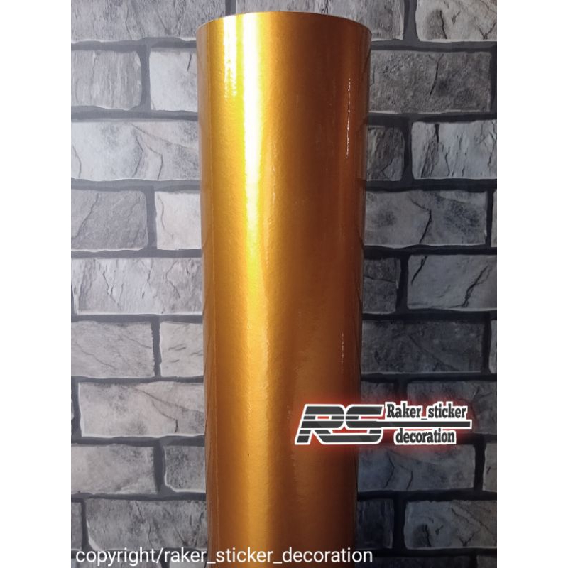 Jual STICKER SKOTLET KUNING METALIK CANDY PREMIUM LEBAR 50CM UNTUK BODY ...
