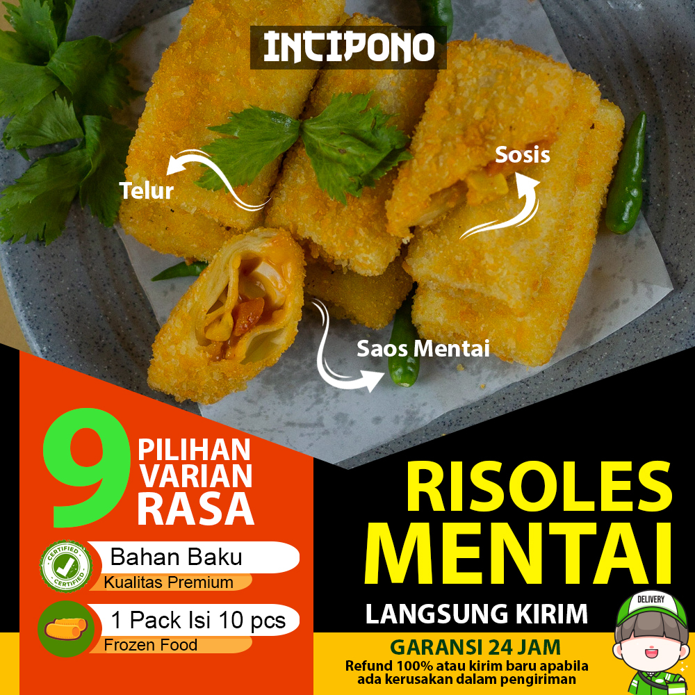 Jual Incipono Risol Mentai Frozen 1 Pack Isi 10 Pcs Risoles Frozen Food ...
