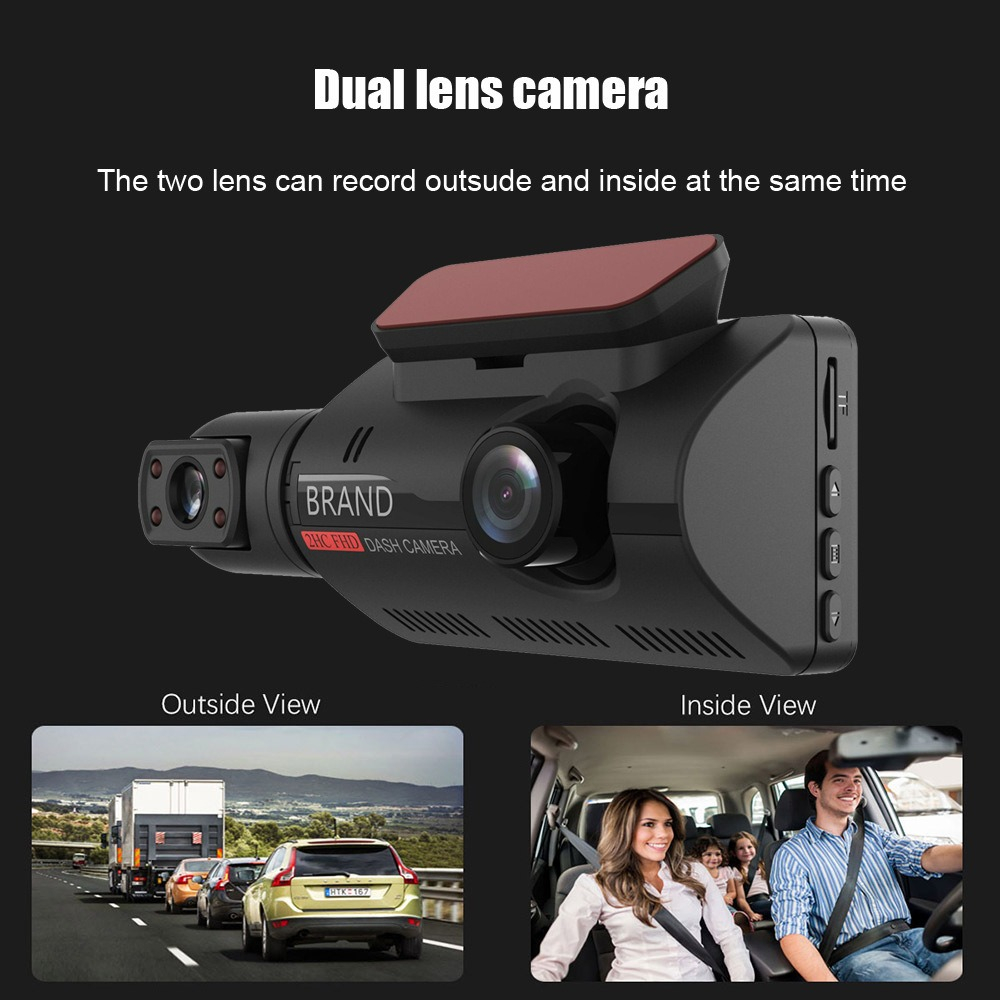 Jual DASH CAM CAR 1080 FHD 3"IPS SCREEN DUAL LENS FRONT VEHICLE ...