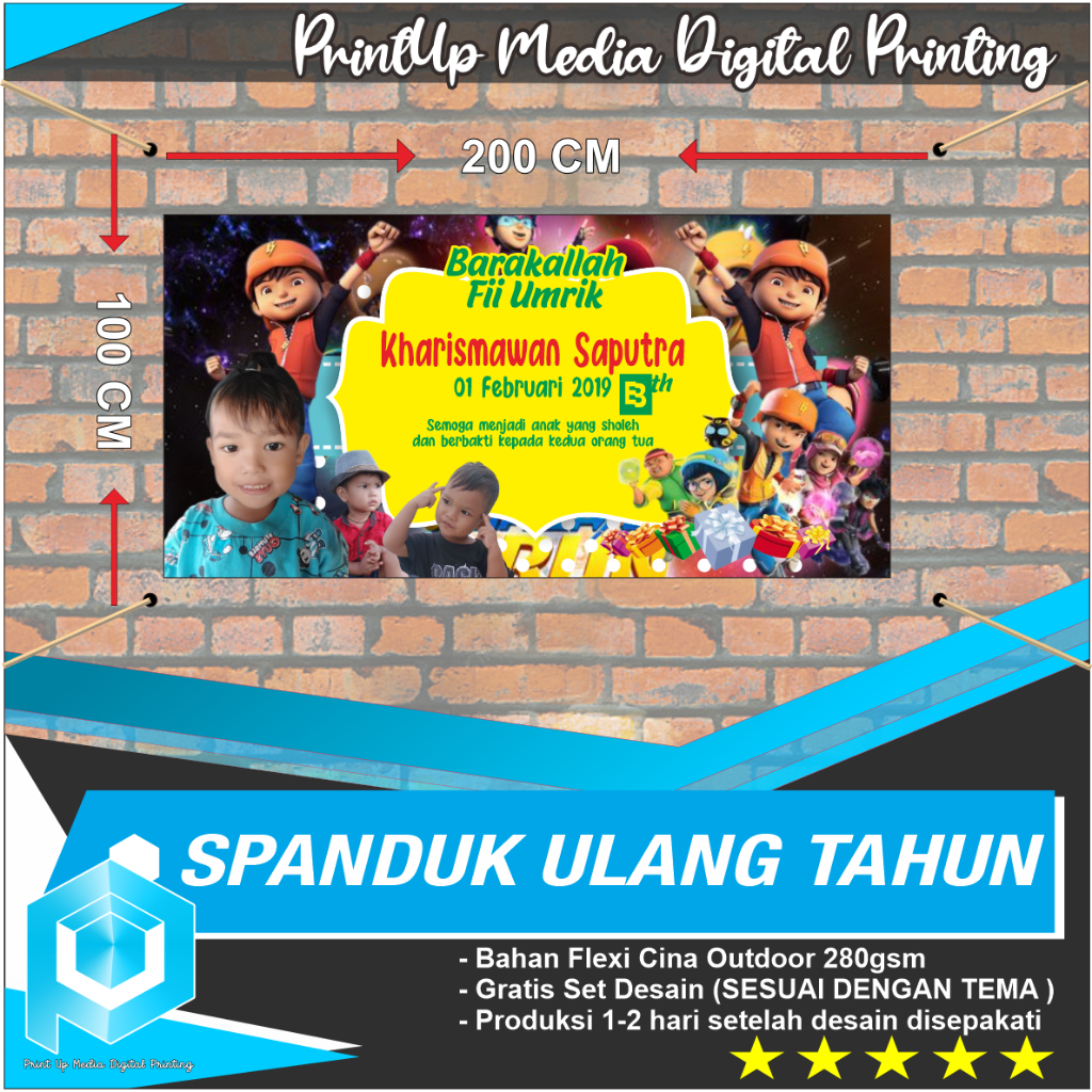 Jual CETAK SPANDUK BANNER ULANG TAHUN VARIASI BOBOBOY FREE DESAIN ...