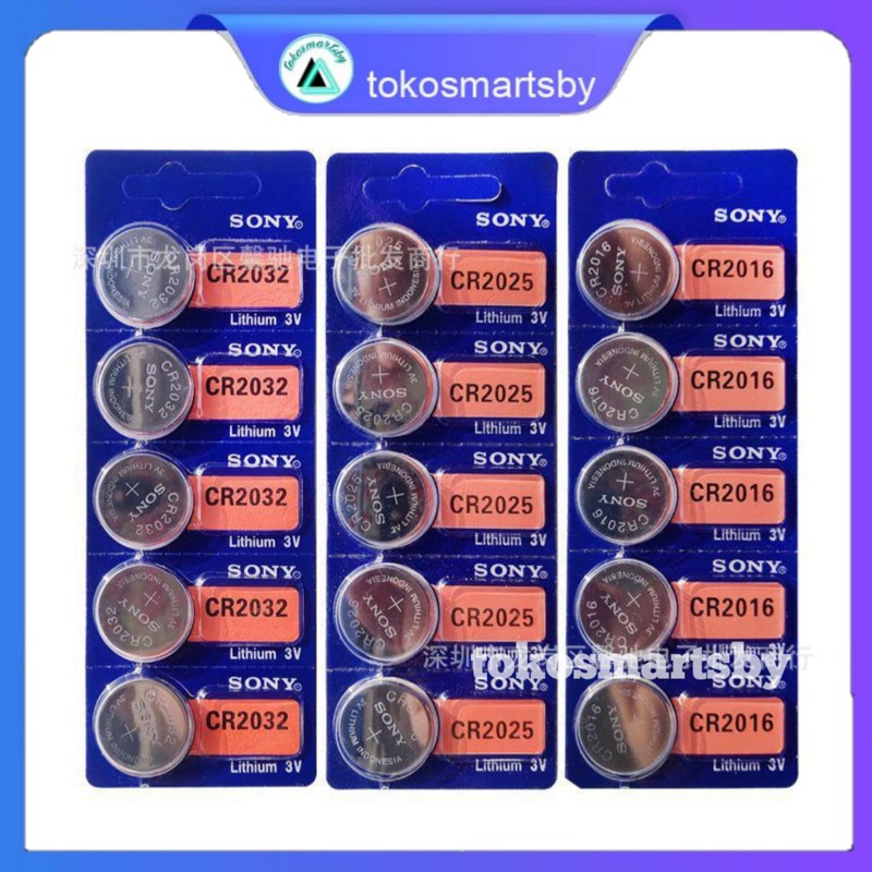 Jual Baterai Kancing SONY CR 2032 / CR 2025 Lithium 3 V Button Cell