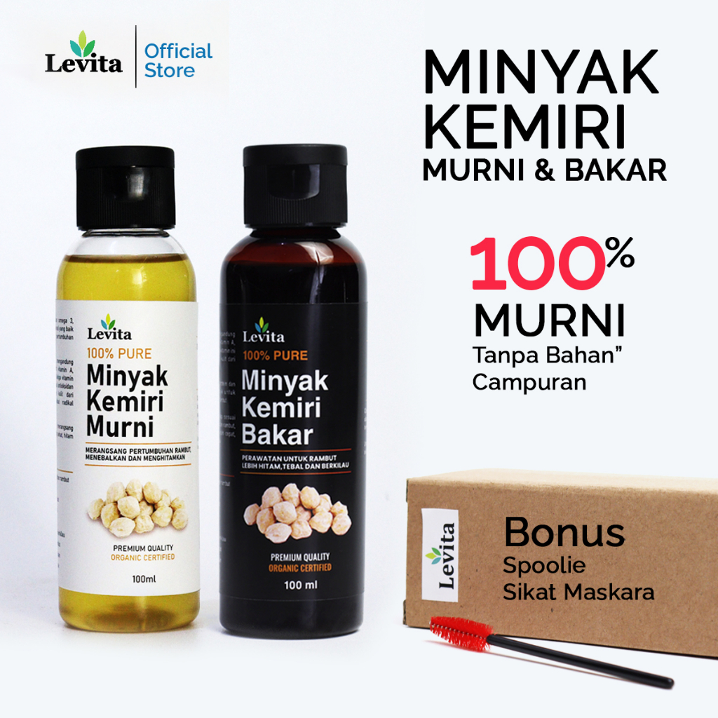 Jual Levita Minyak Kemiri Gold Dan Kemiri Bakar 100% Asli - Minyak ...