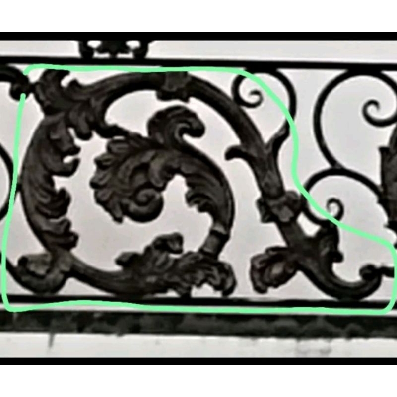 Jual Ornamen Pagar Besi Ekoran AM Besar Berbahan ALUMINIUM | Shopee