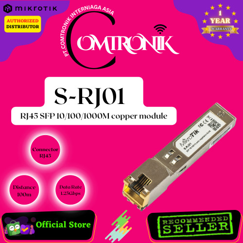 Jual Mikrotik S-RJ01 RJ45 SFP 10/100/1000M copper module | Shopee Indonesia