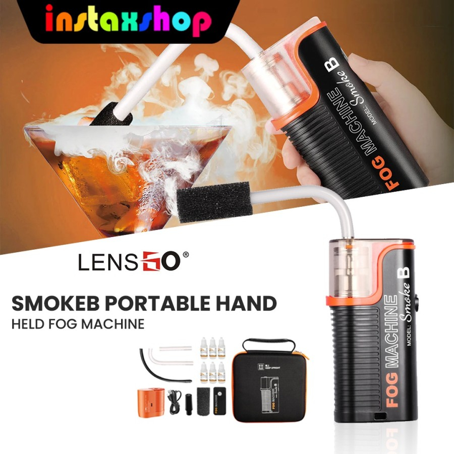 Fog Machine LENSGO Handheld Smoke Machine With Remote - Portable Fogger For Photography & Events With 60ml Fluid Portable Fogger With Remote