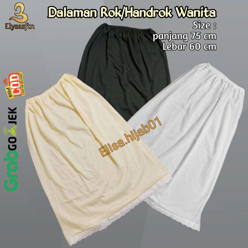 Jual Androk Dalaman wanita, Rok/Handrok dalaman wanita Premium | Shopee ...