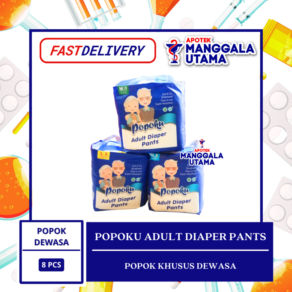 Jual POPOKU ADULT DIAPERS PANTS | Shopee Indonesia