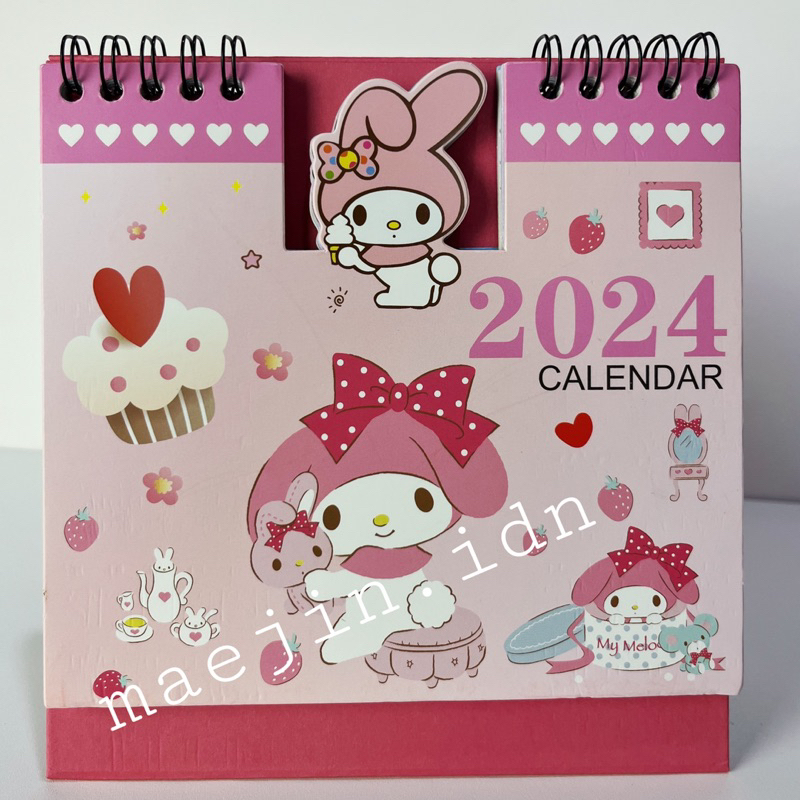 Jual Kalender 2024 My Melody Sanrio Calender Peanuts Kalender Meja