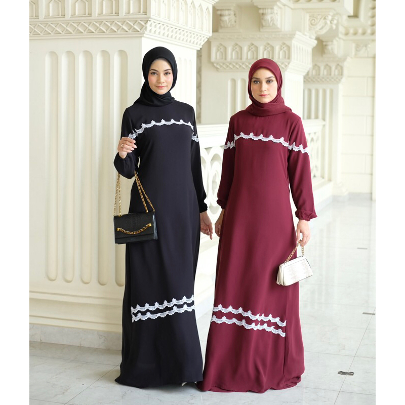 Jual Ounadoutfit Fatimah dress wanita premium dress kondangan baju