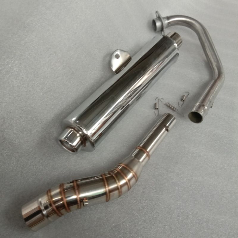 Jual MUFFLER/CANISTER STANDARD GLOSSY 51MM FOR RAIDER 150 CARB RAIDER