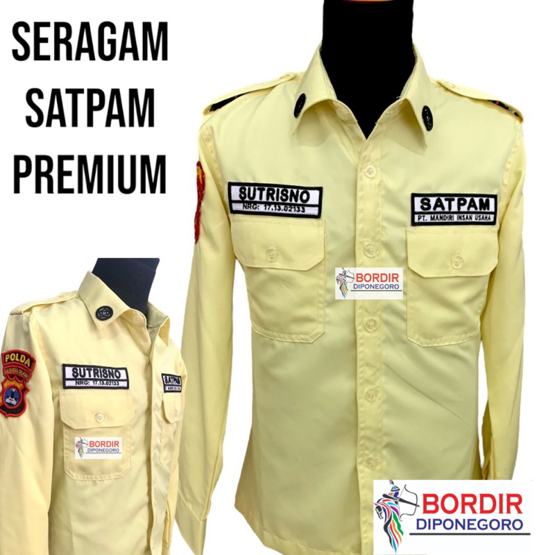 Jual SERAGAM SATPAM PREMIUM QUALITY SERAGAM SATPAM TERBARU BAJU