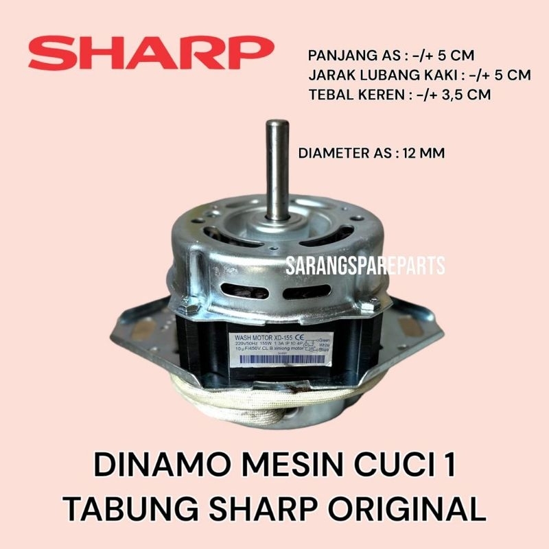 Jual Dinamo Mesin Cuci Tabung Original Sharp Dinamo Wash Top Loading Sharp Original Shopee