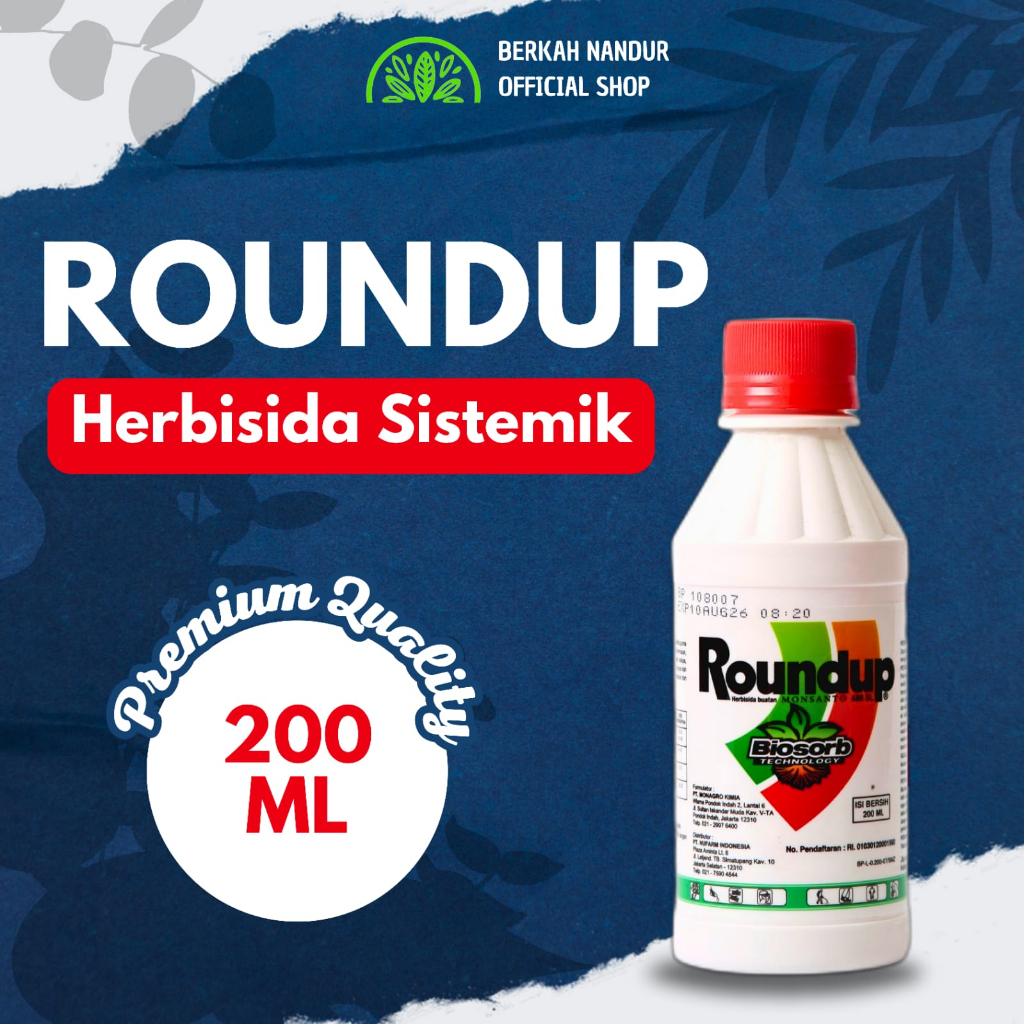 Jual ORIGINAL Herbisida Roundup 200ml Sistemik Racun Rumput | Shopee ...