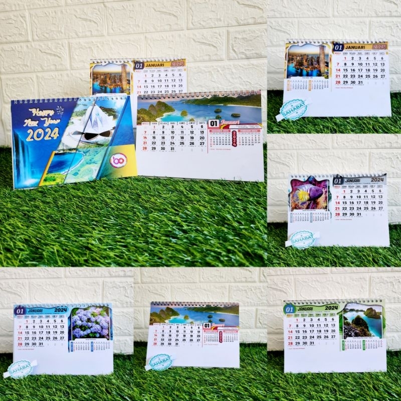 Jual KALENDER MEJA / KALENDER DUDUK TAHUN 2024 MOTIF / GAMBAR ...