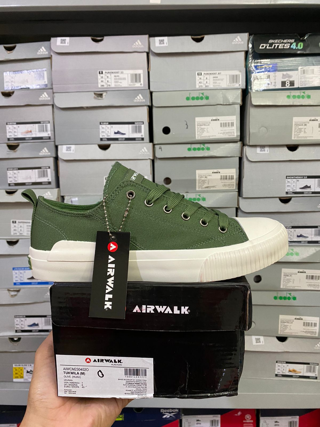 Jual Airwalk Tukwila Olive Men's Shoes Original Shopee Indonesia