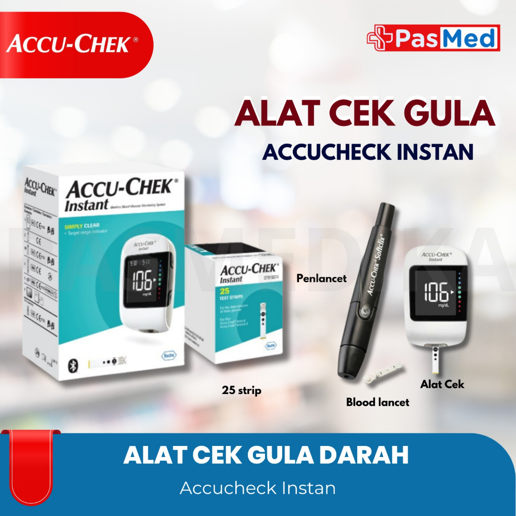 Jual Accu Chek Instant Paket Alat Cek Tes Gula Darah Shopee Indonesia