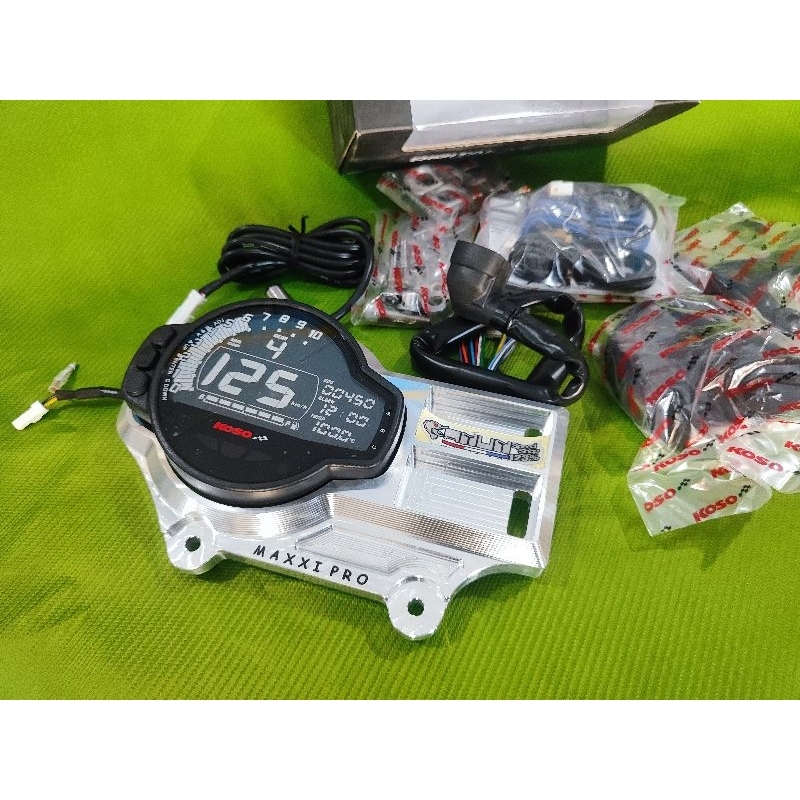 Jual speedometer koso ms01 plus braket maxxipro ninja rr volt kotak