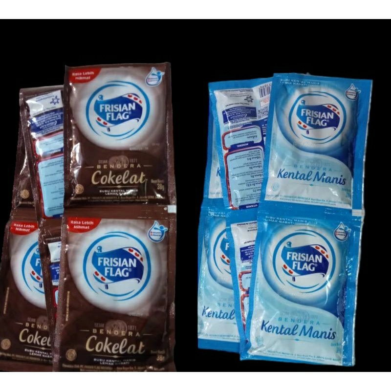 Jual BENDERA SUSU KENTAL MANIS SASET VARIAN COKLAT.PUTIH | Shopee Indonesia