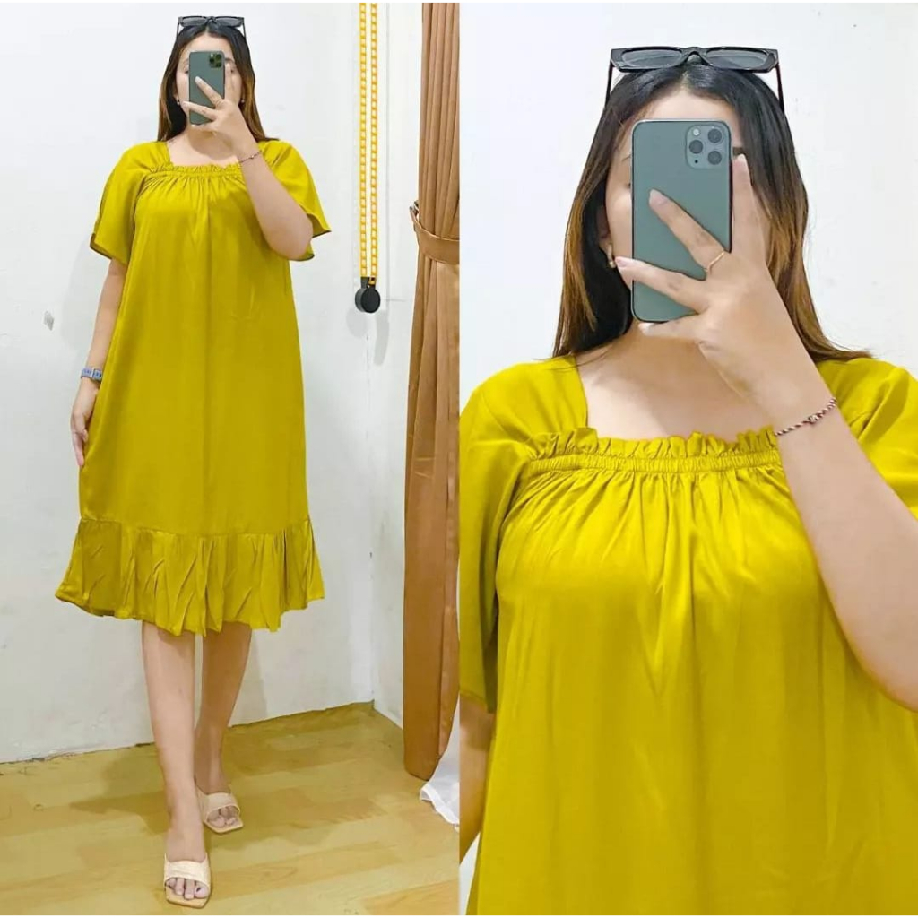 Jual Long Dress Fuji Homedress Viral Daster Fuji Laura Daster Terbaru