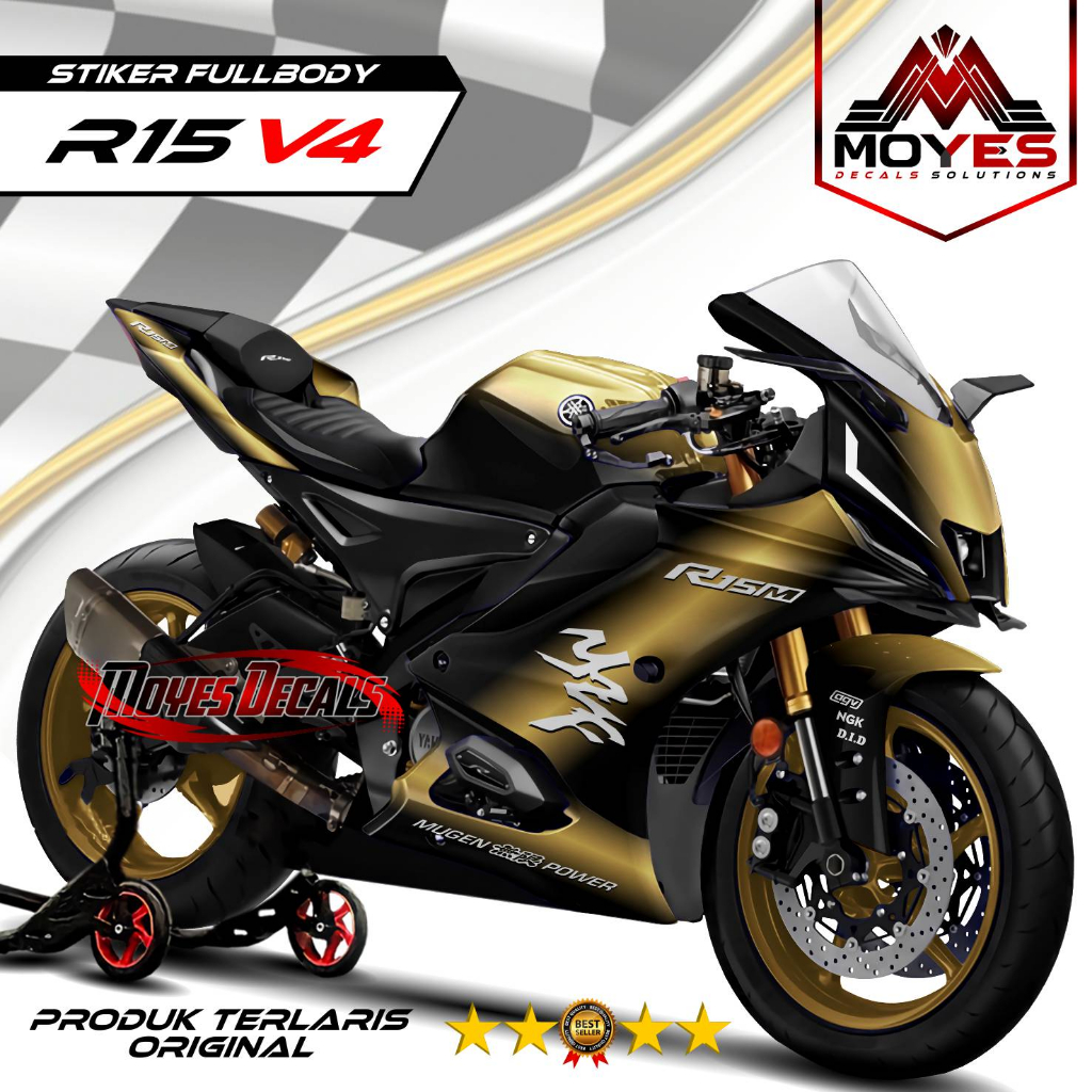 Jual Decal R15 V4 Stiker Fullbody Variasi Skotlet Design Baru | Shopee ...