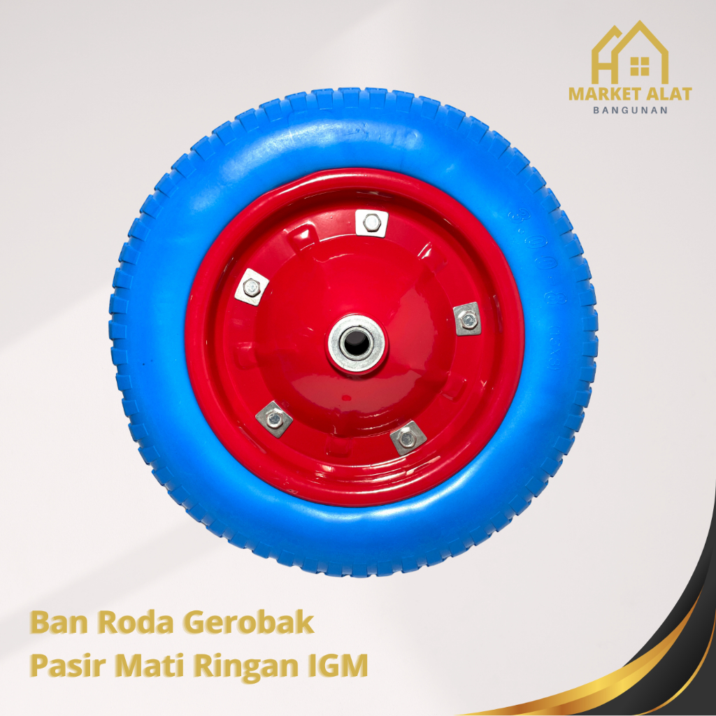 Jual Roda Gerobak Dorong Mati Ringan Model Artco Merk IGM / Ban Roda ...