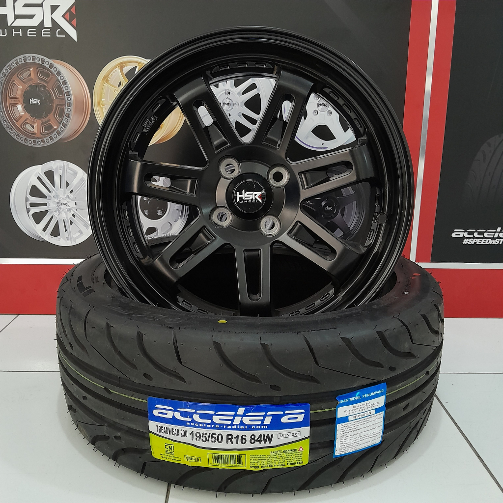 Jual velg mobil murah ring 16 plus ban ukuran 195 50 ring 16 ban