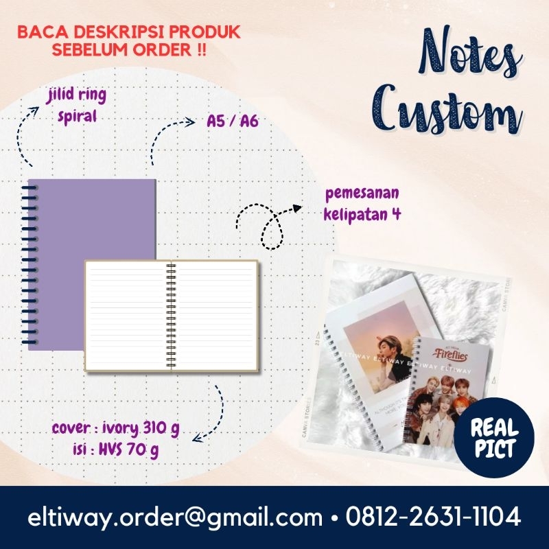 Jual Notebook Custom (BACA KETERANGAN PRODUK) | Shopee Indonesia
