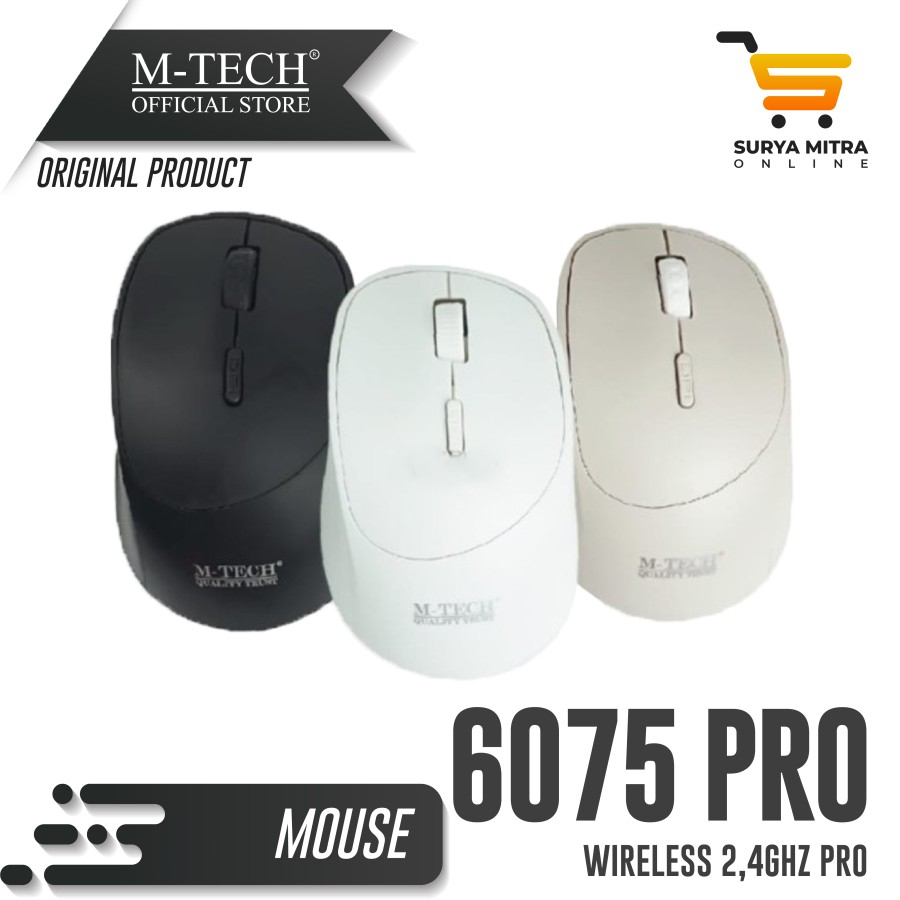 Jual M-Tech Mouse Wireless 6075 Pro 2,4Ghz | Shopee Indonesia