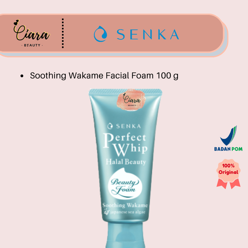 Jual SENKA Perfect Whip Halal Beauty Soothing Wakame 100gr Shopee