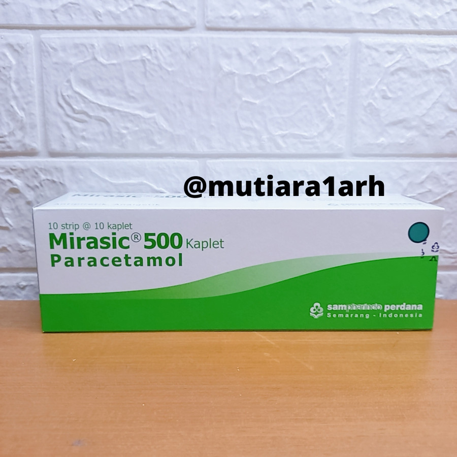 Jual MIRASIC PARACETAMOL 500 MG BOX ISI 100 TABLET Shopee Indonesia