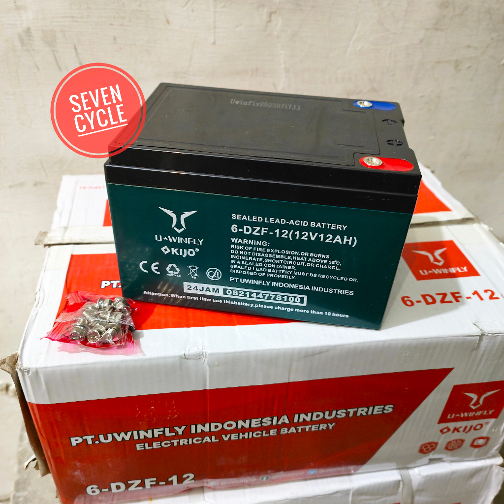Jual Baterai sepeda listrik UWINFLY 12VOLT 12AH | Shopee Indonesia