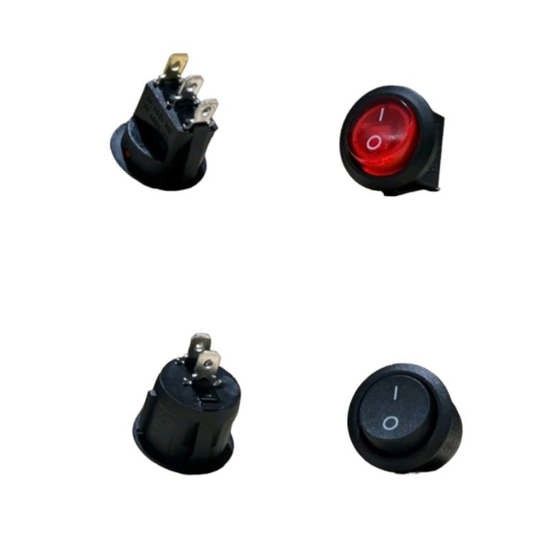 Jual SAKLAR ON/OFF SWITCH ROCKER 2 PIN DAN 3 PIN BULAT | Shopee Indonesia